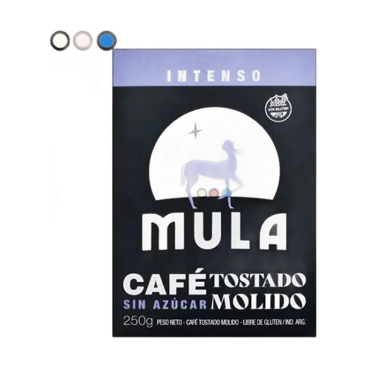 Mula - Cafe tostado molido intenso x 250 gr