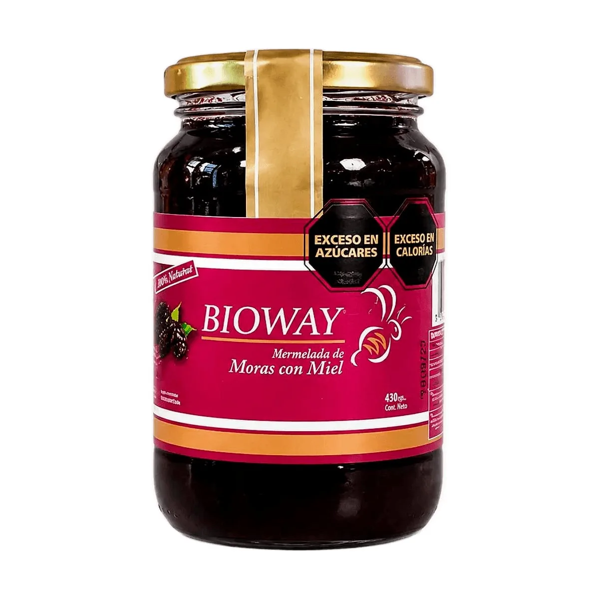 Bioway - Mermelada de moras con miel x 450 gr