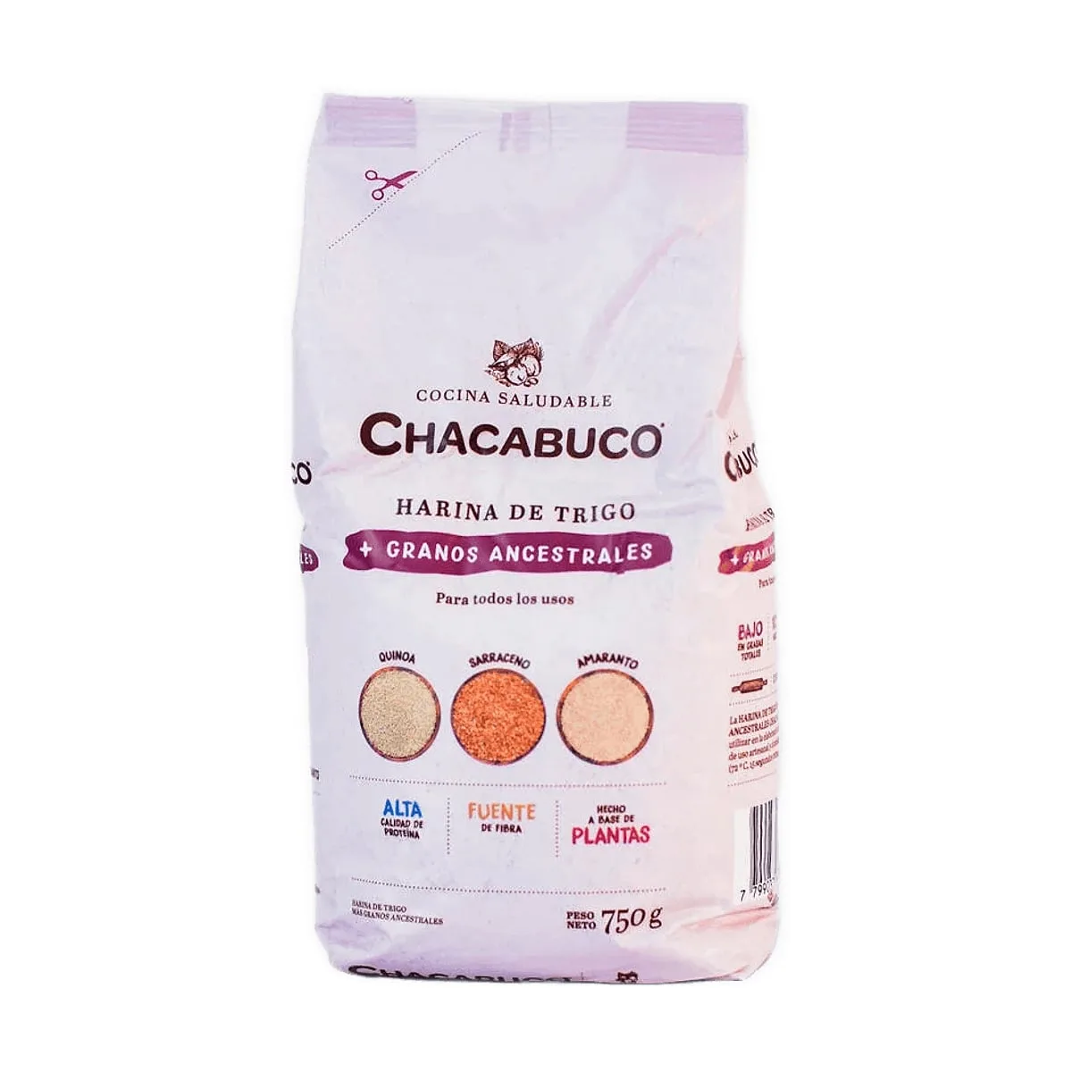 Chacabuco - Harina de trigo + granos ancestrales x 750 gr