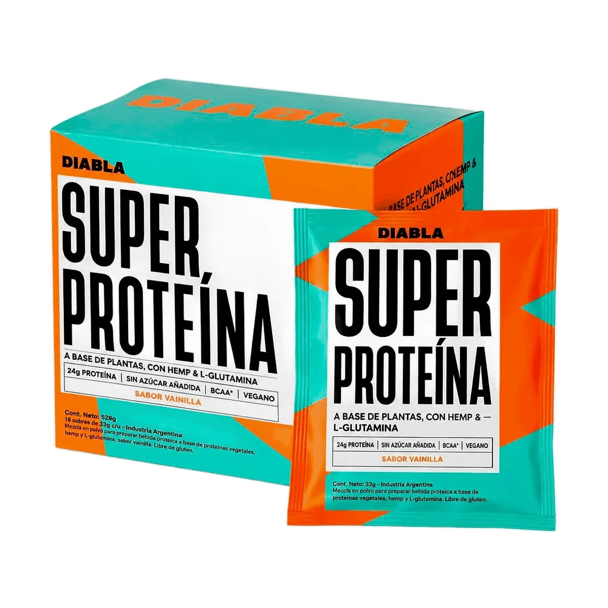 Diabla - Super proteina sabor vainilla x 33 gr