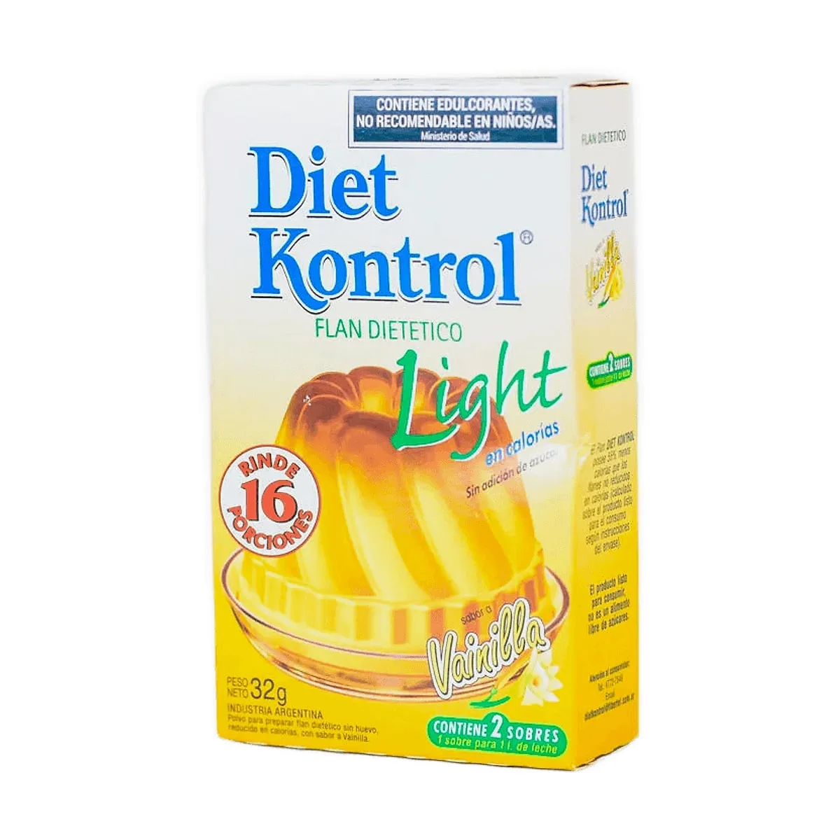 Diet Kontrol - Flan diet de vainilla x 40 gr