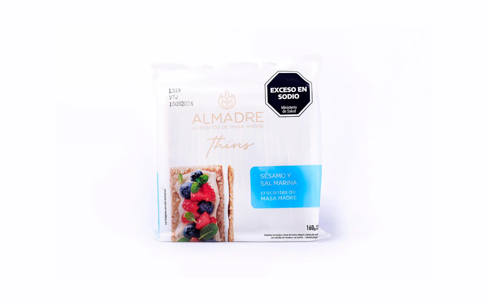 Almadre - Snacks de sesamo y sal marina x 130 gr
