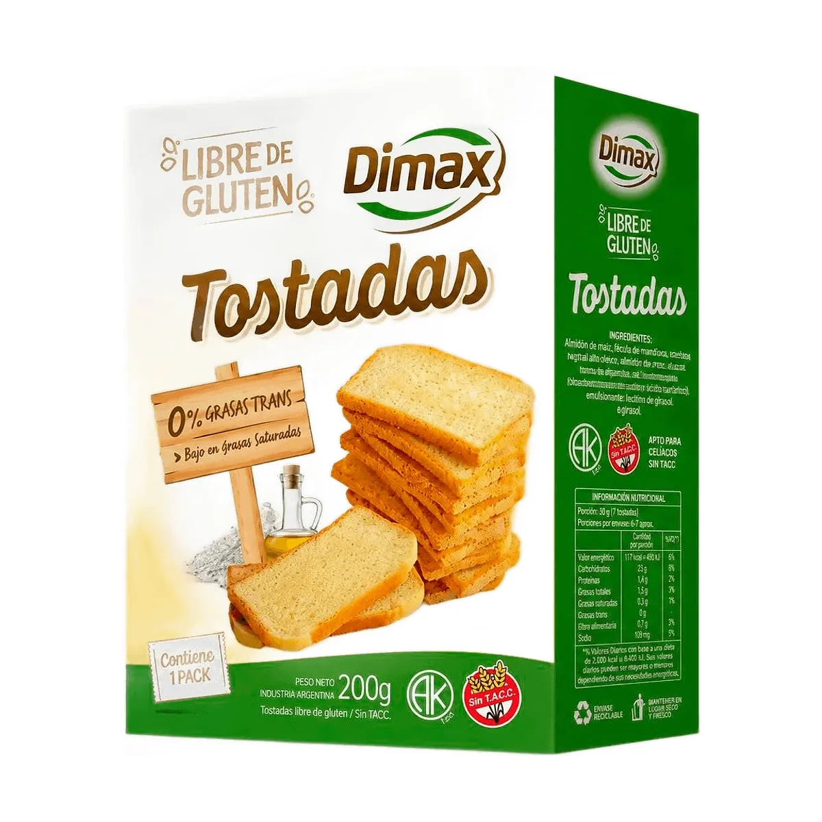 Dimax - Tostadas x 200 gr