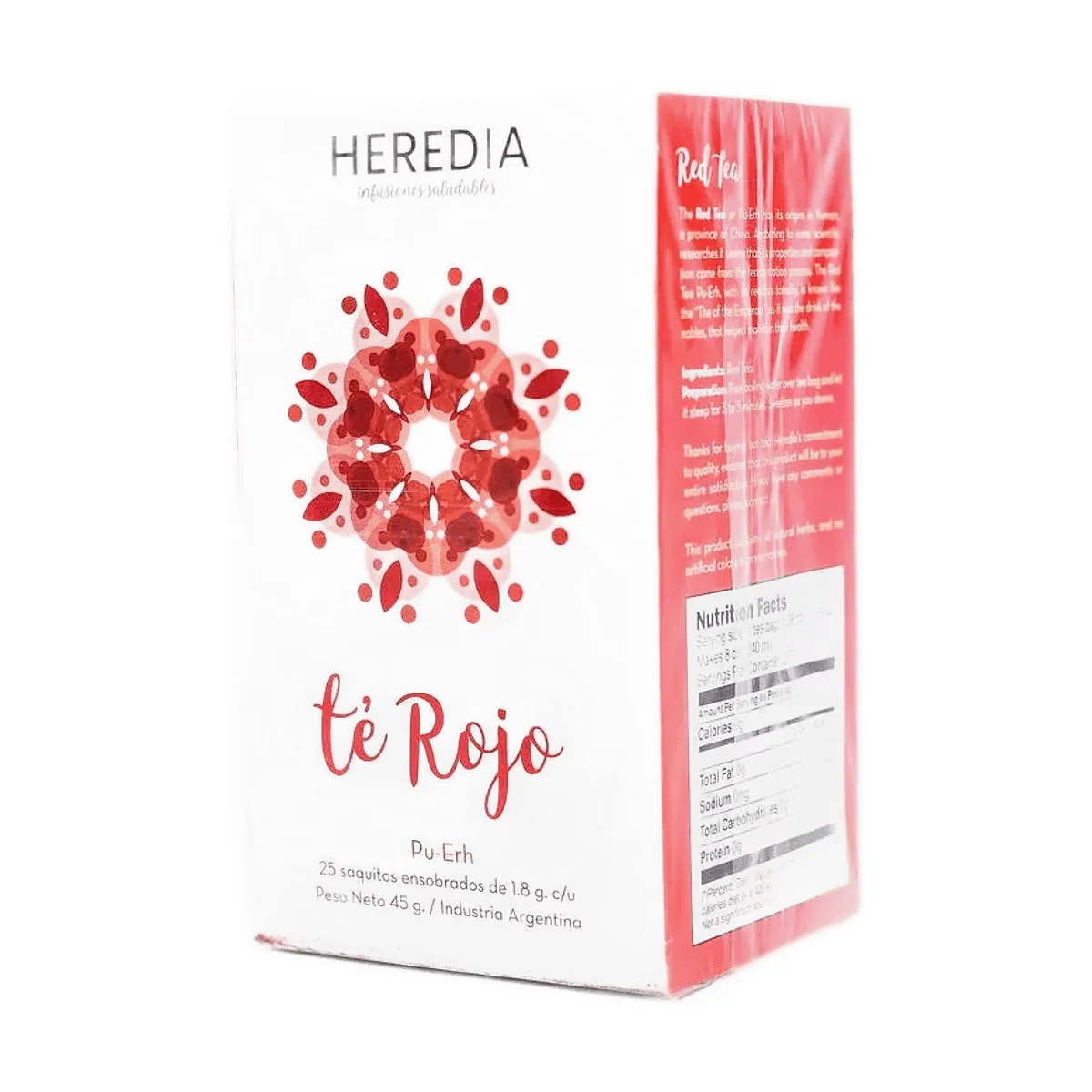 Heredia - Te rojo x 25 saq