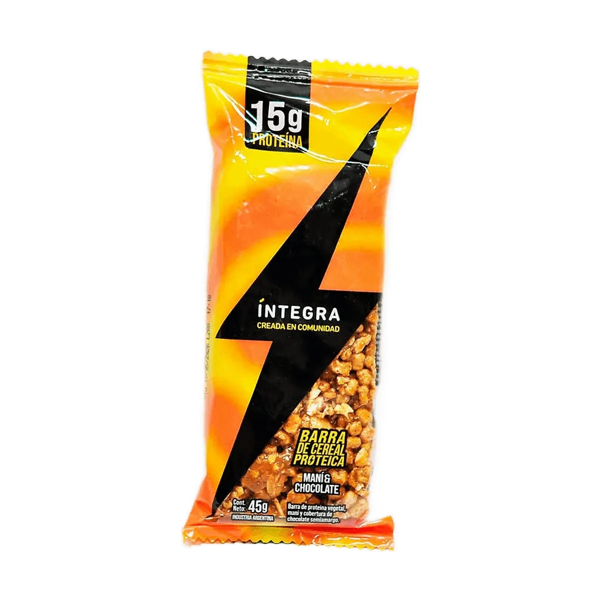 Integra - Barra proteica de mani y chocolate x 45 gr