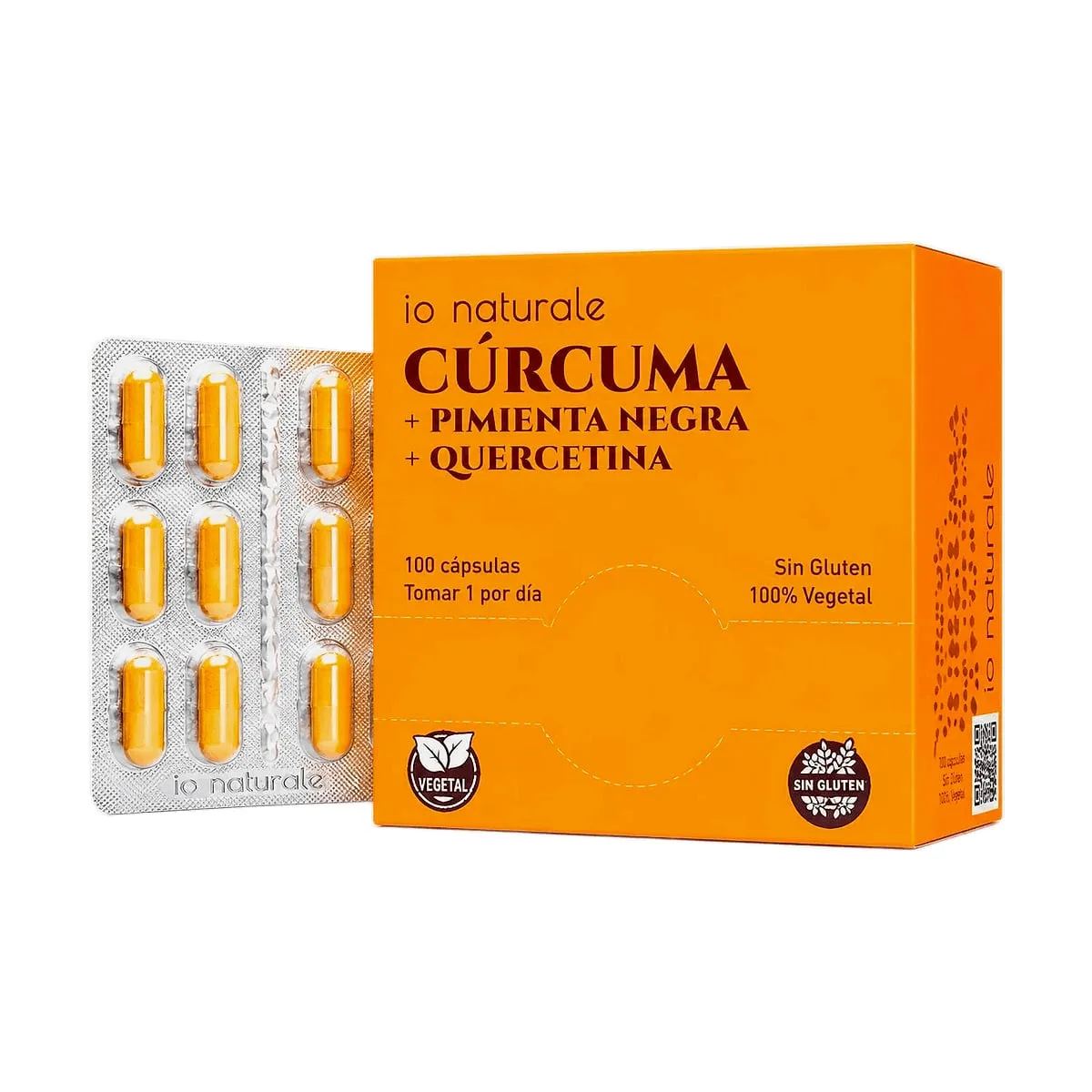 Io Naturale - Curcuma + pimienta negra x blister x 10 unid