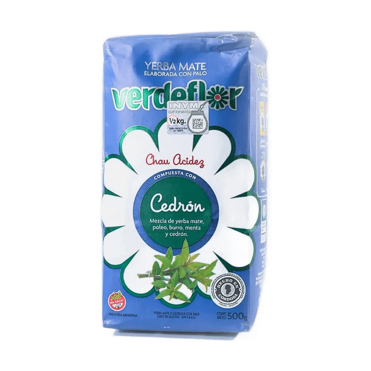 Verde Flor - Yerba mate cedrón x 500 gr
