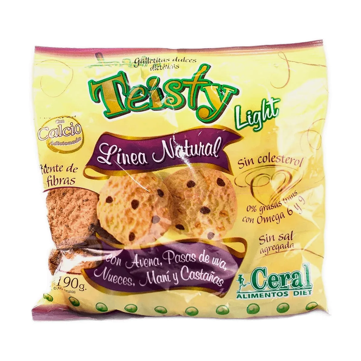 Ceral - Galletitas dulces light teisty x 190 gr