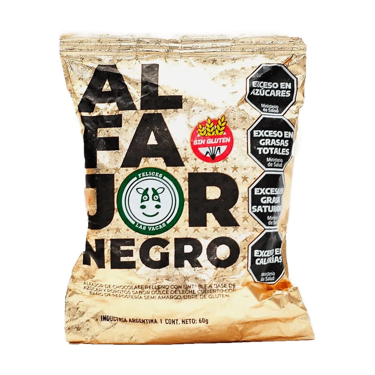 Felices Las Vacas - Alfajor negro x 60 gr