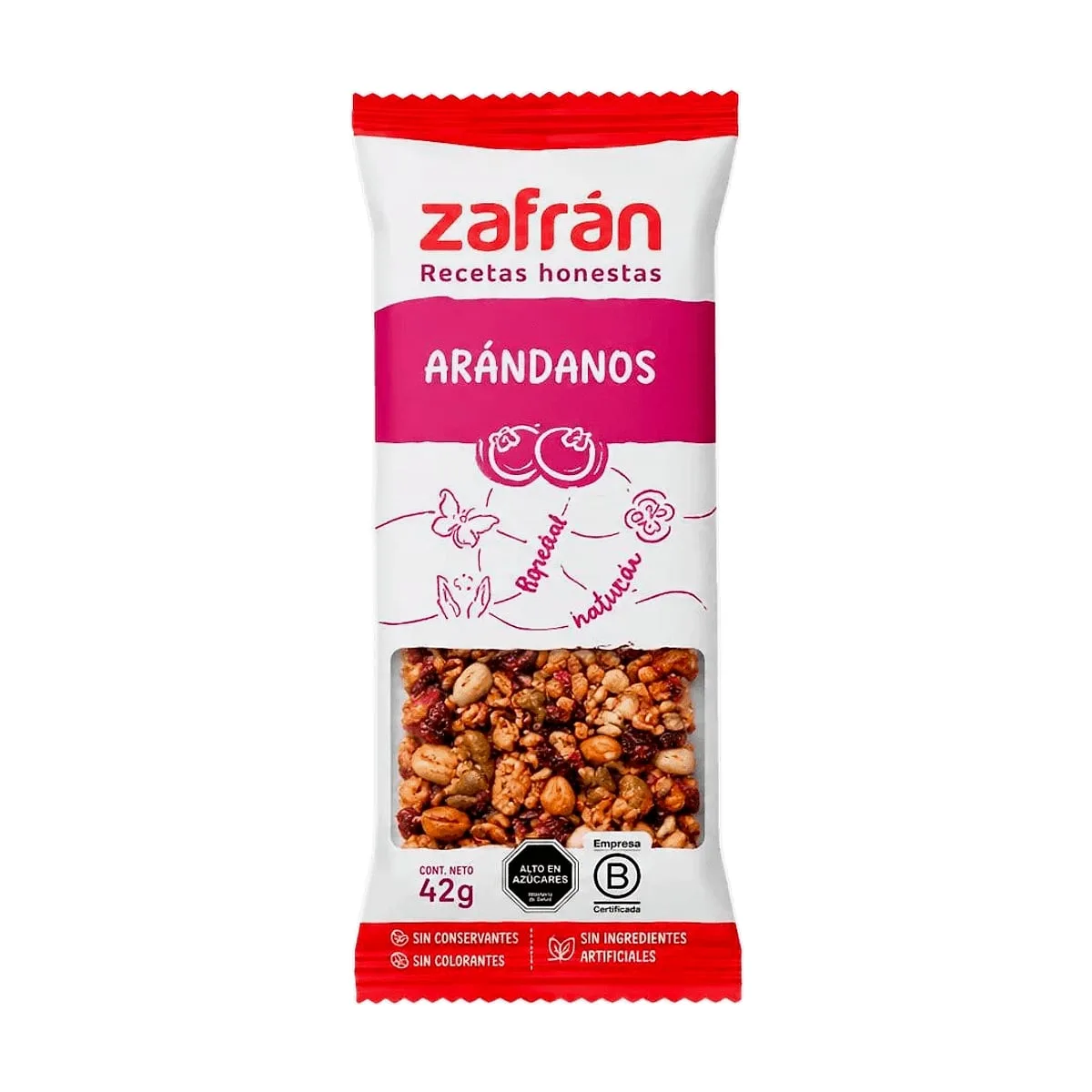 Zafran - Barrita de arandanos x 42 gr