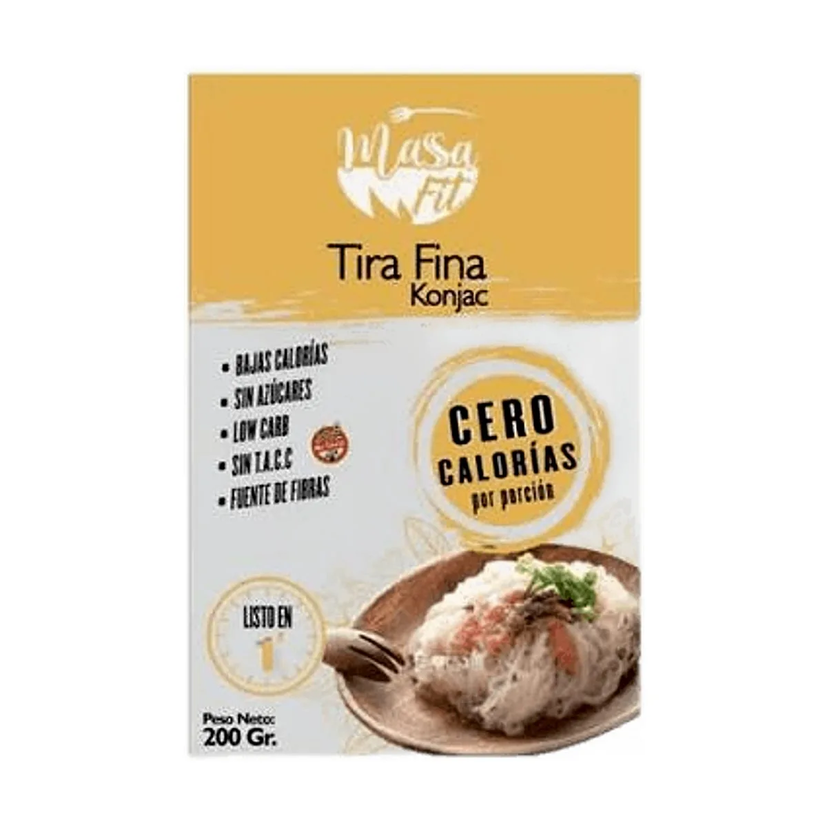 Massa fit - Tira fina konjac x 200 gr