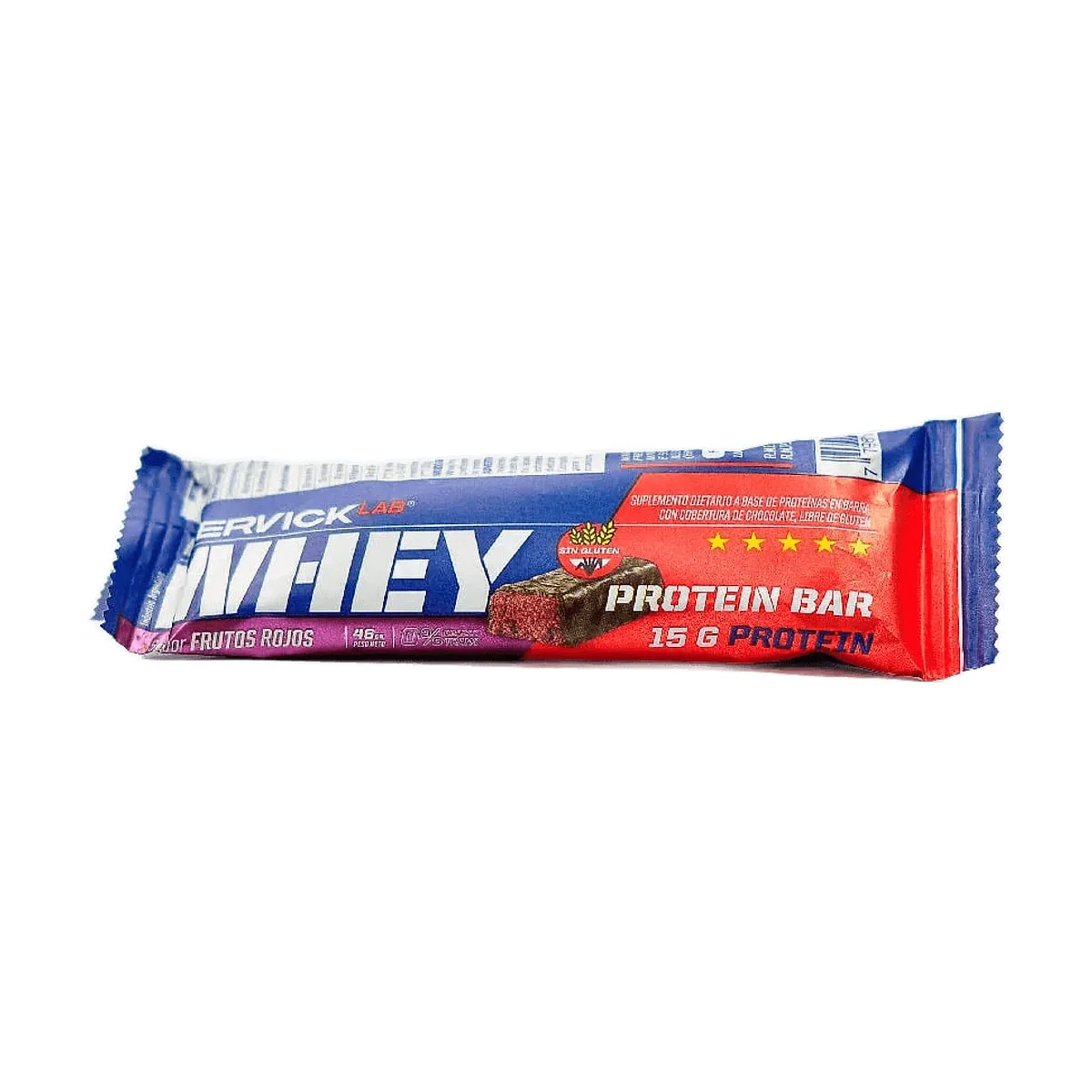 Mervick - Barrita proteica sabor frutos rojos x 46 gr