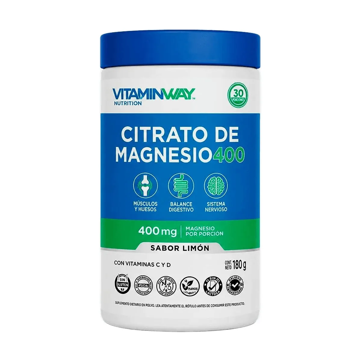 Vitamin Way - Citrato de magnesio 400 sabor limon x 180 gr