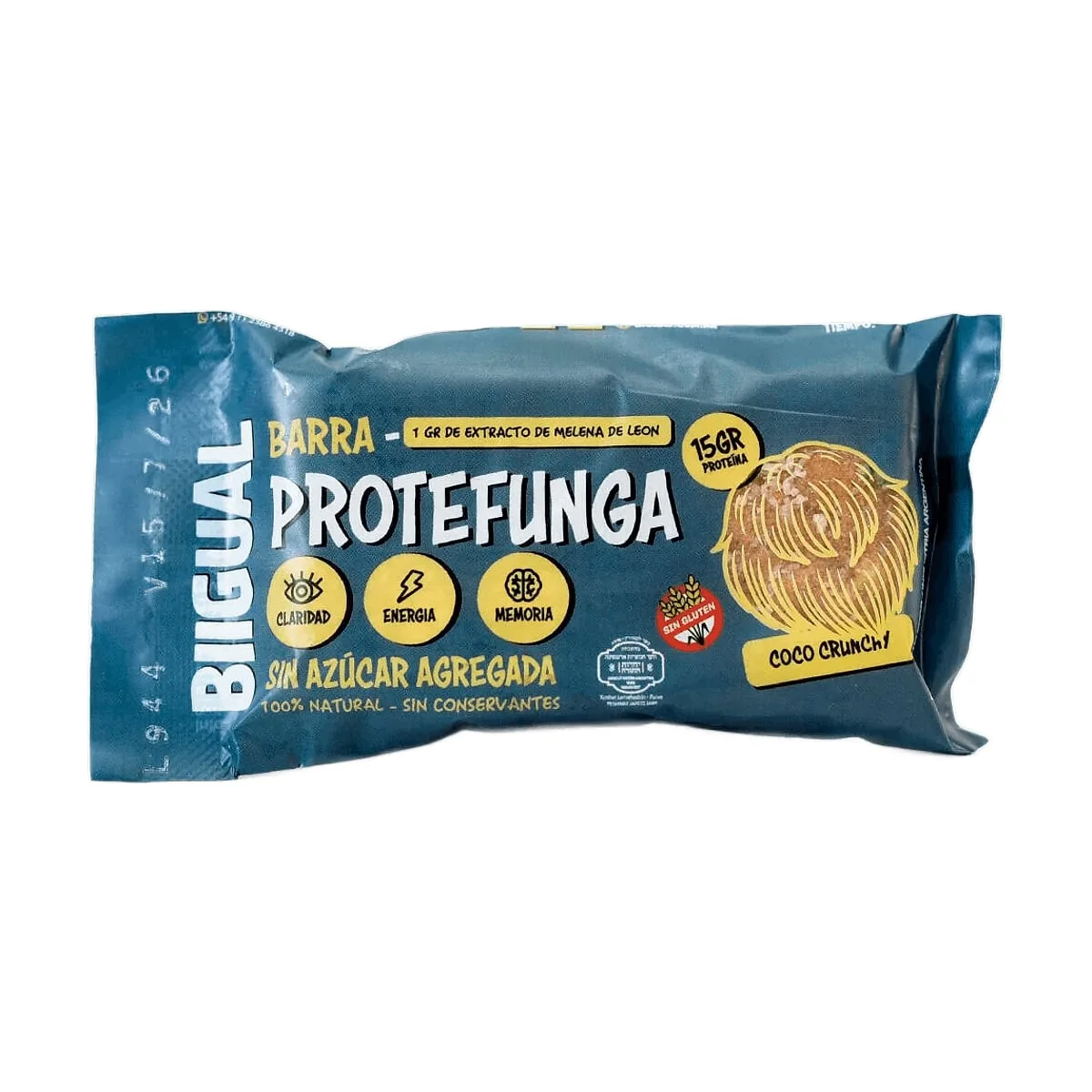 Bigual - Barra proteica sabor coco crunchy x 50 gr