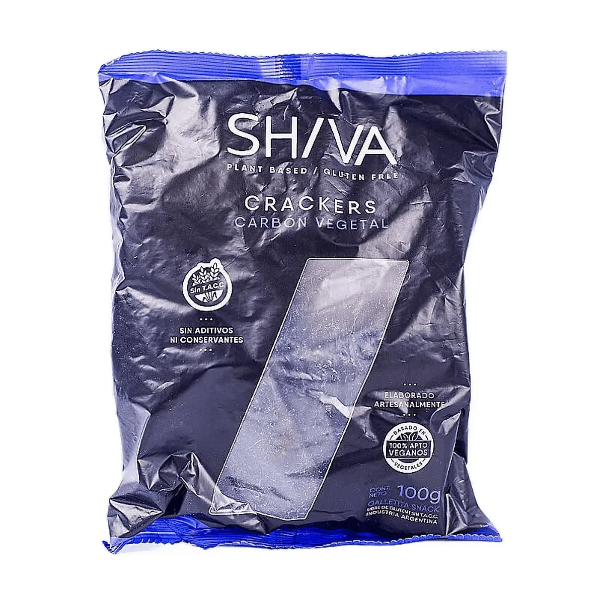 Shiva - Crackers carbon vegetal x 100 gr