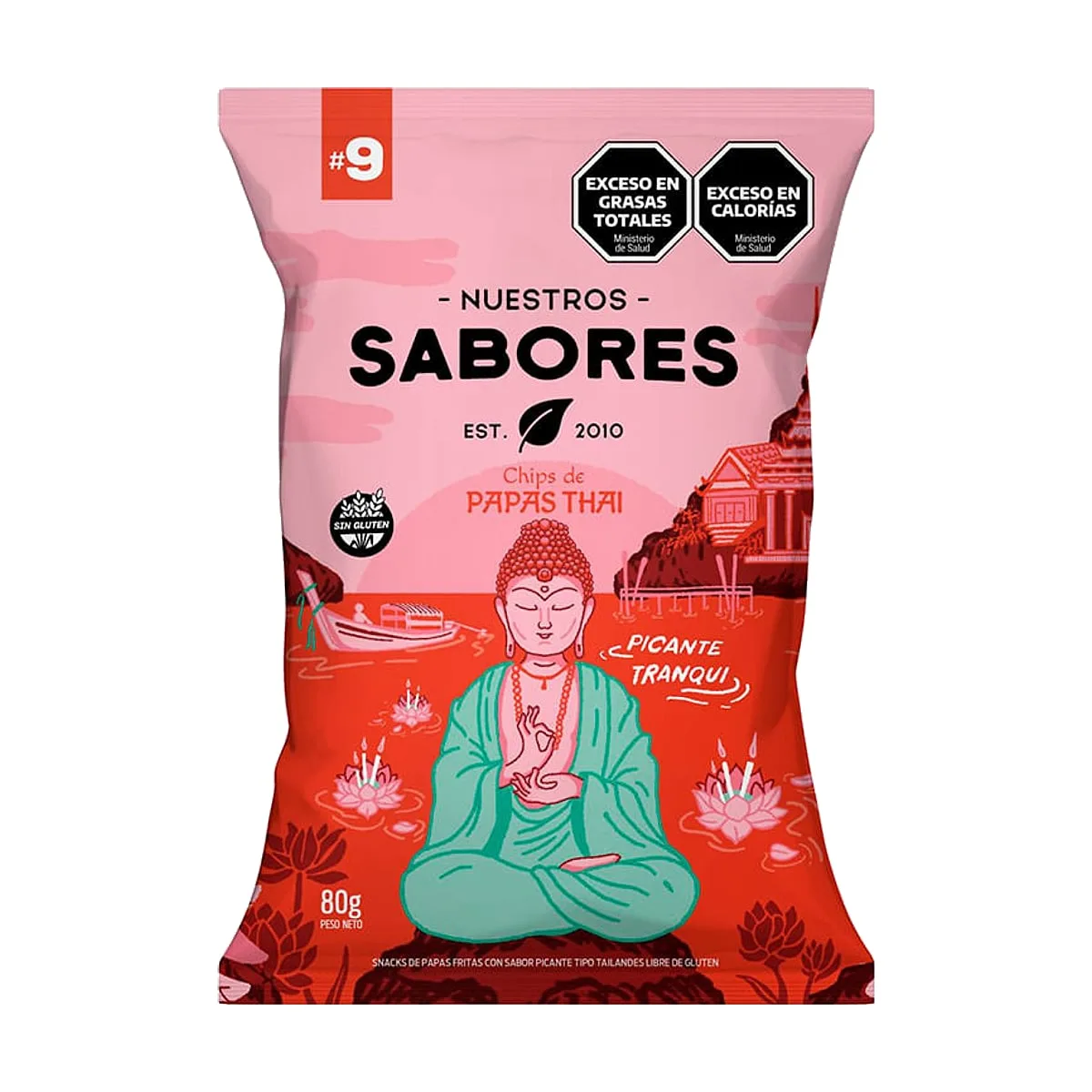 Nuestros Sabores - Chips de papas thai x 80 gr