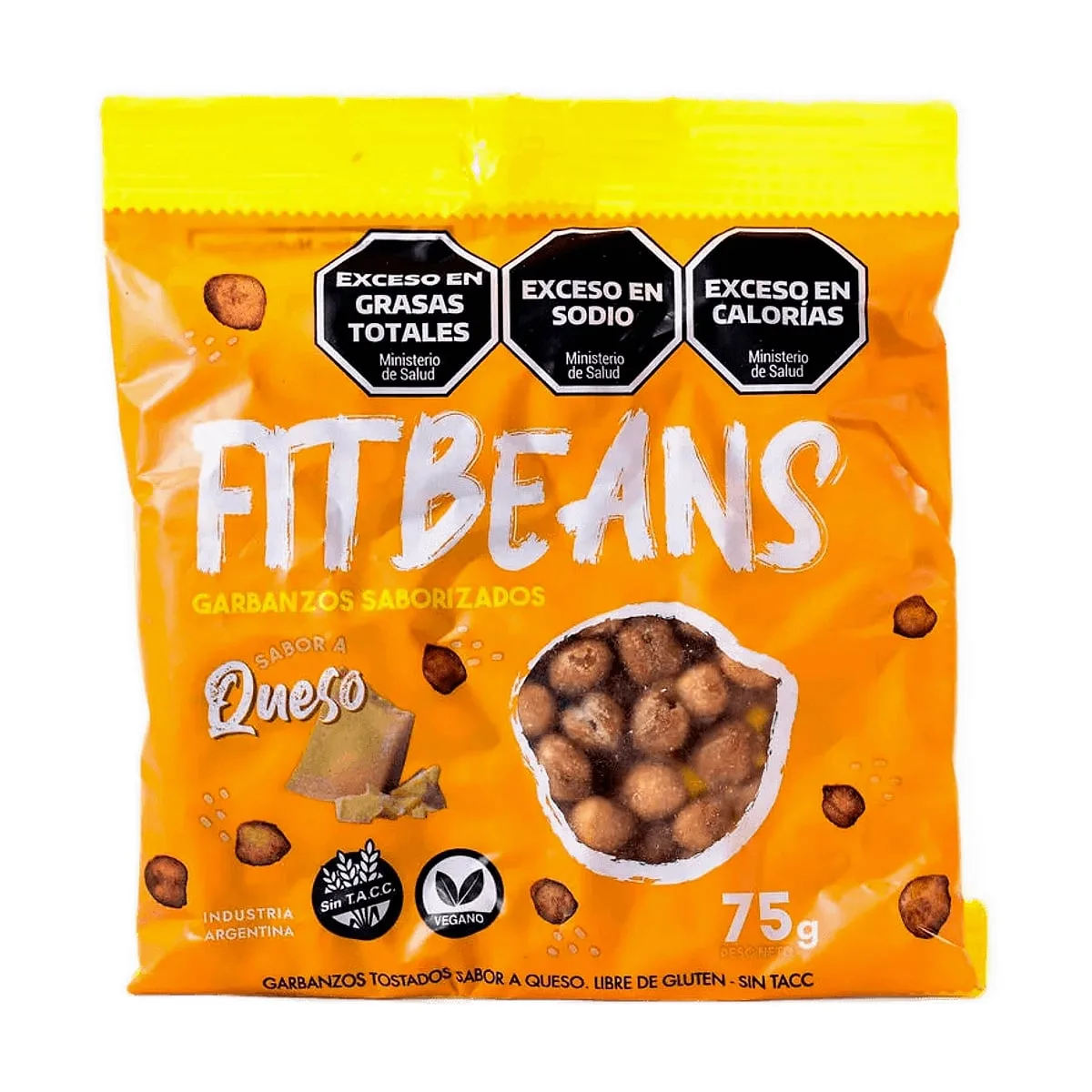 Fit Beans - Garbanzos tostados queso x 75 gr