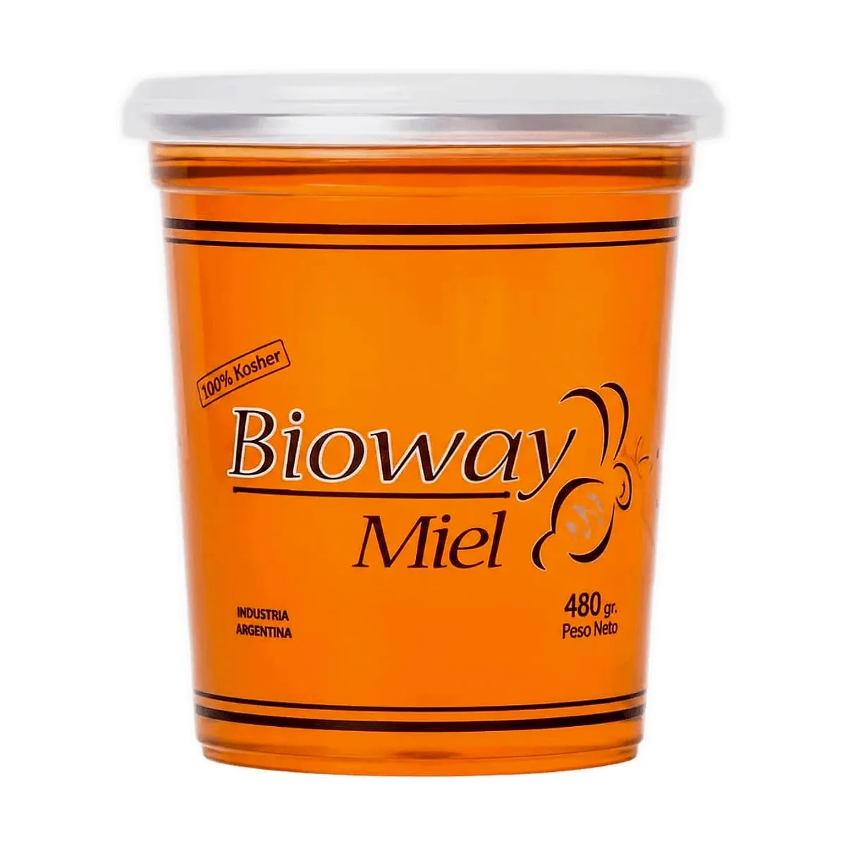 Bioway - Miel liquida en plastico x 480 gr