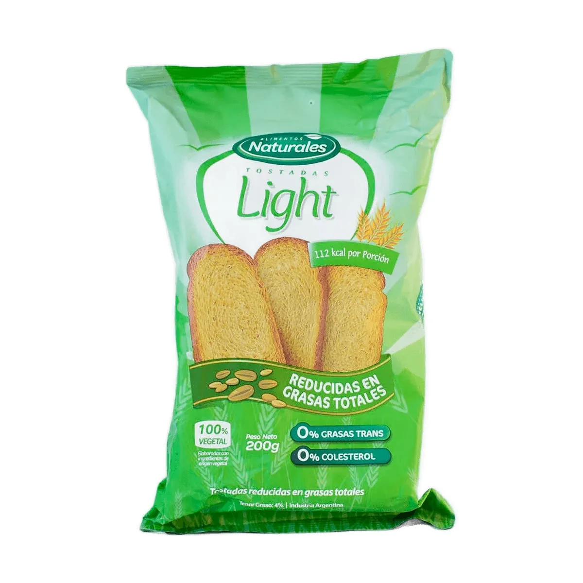 Tostadas Naturales - Tostadas light c/ gluten x 200 gr