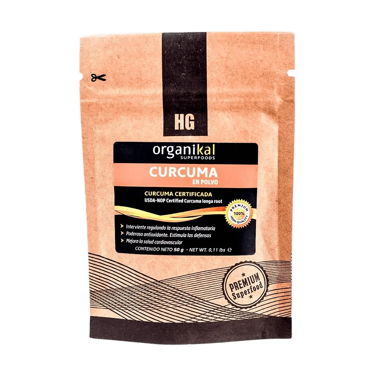 Organikal - Curcuma en polvo x 50 gr