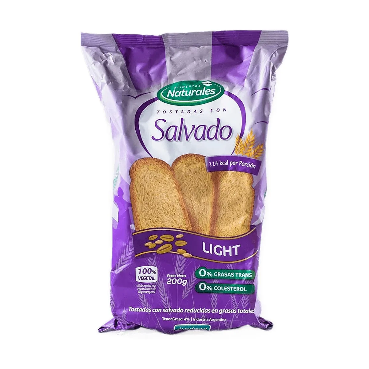 Tostadas Naturales - Tostadas light salvado x 200 gr