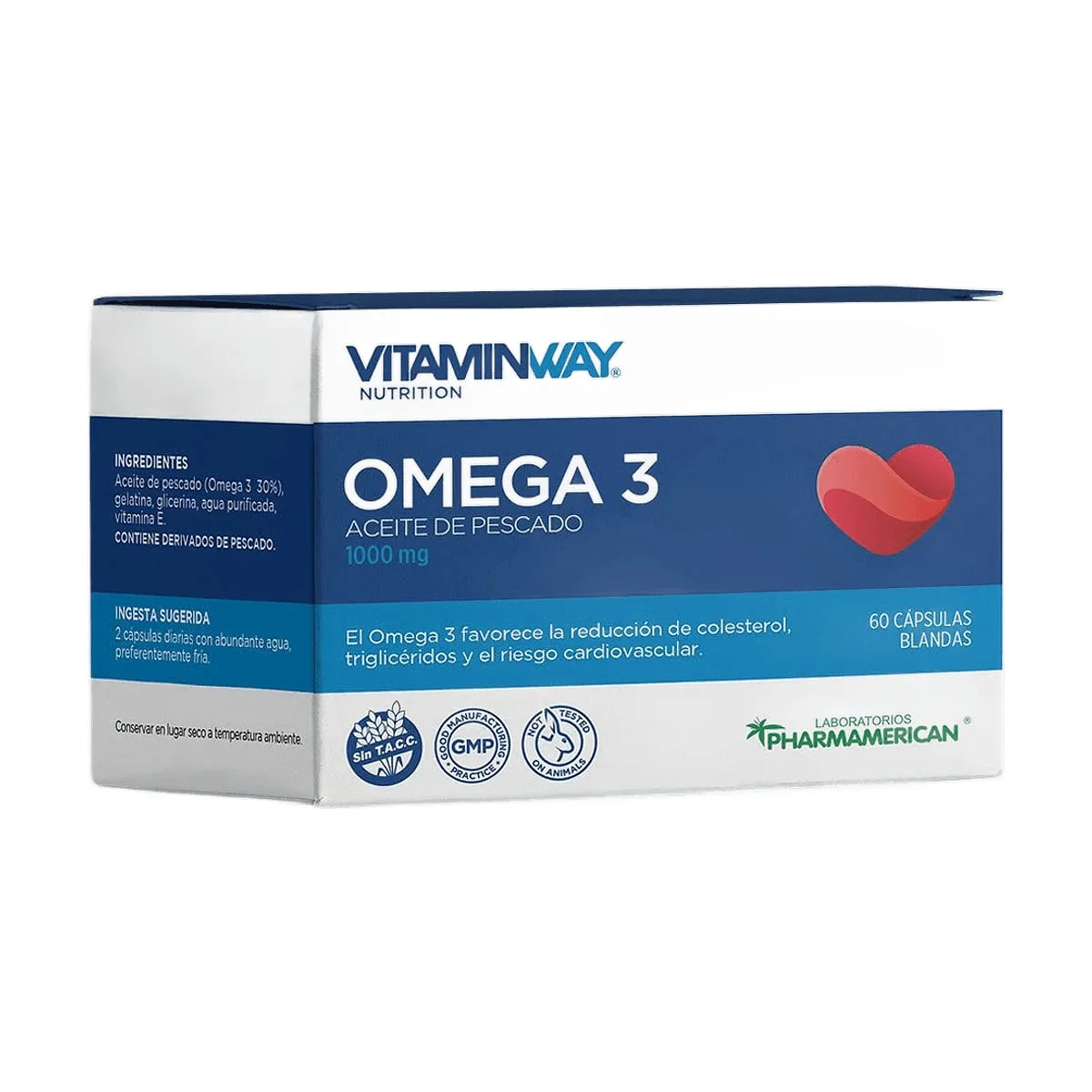 Vitamin Way - Omega 3 aceite de pescado x 60 cap