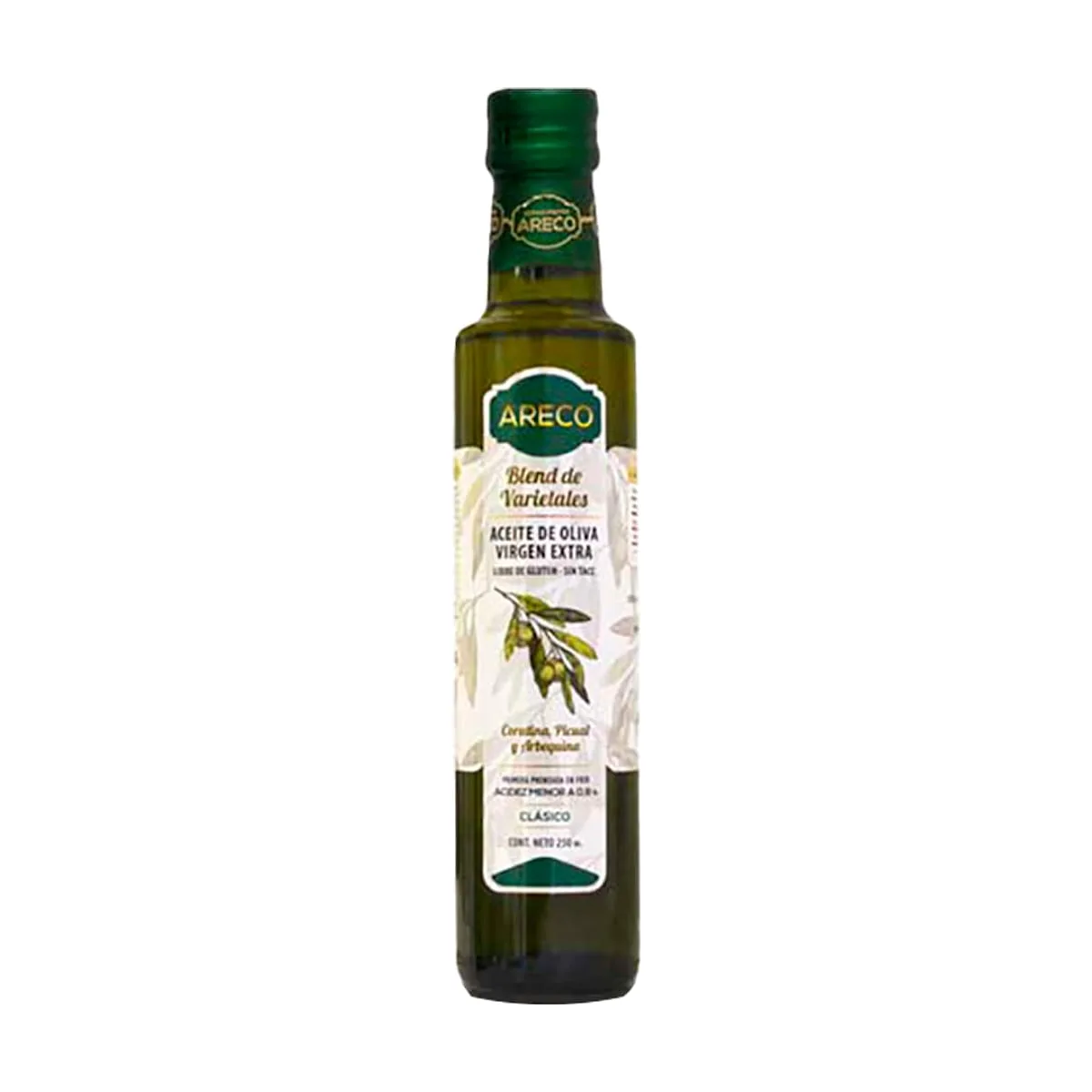 Areco - Aceite de oliva extra virgen vidrio x 250 ml