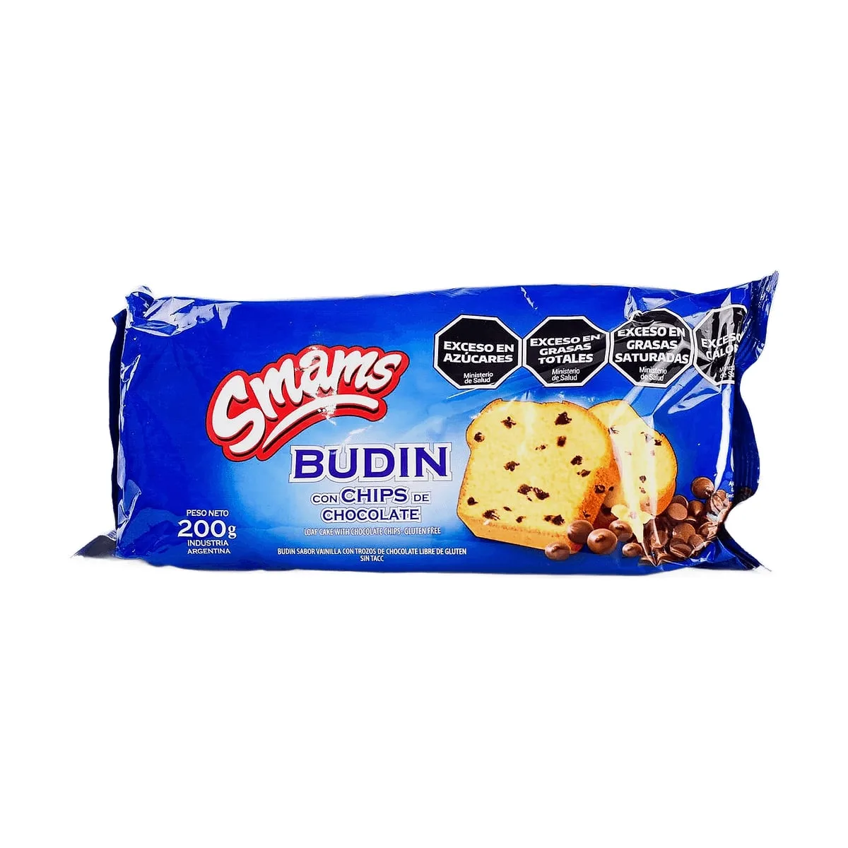 Smams - Budin c/chips de chocolate x 200 gr