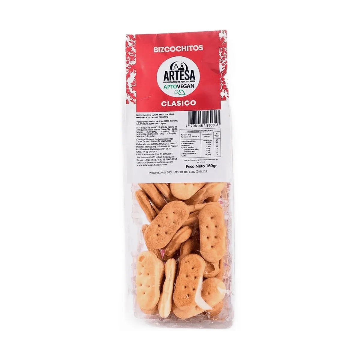 Artesa - Galletas campestres clasicas x 180 gr