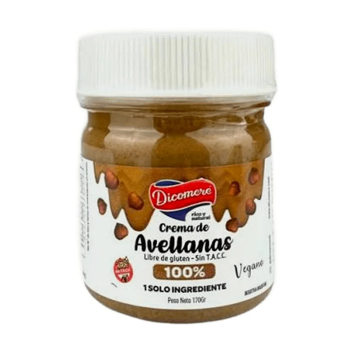 Dicomere - Crema de avellanas 100% x 170 gr