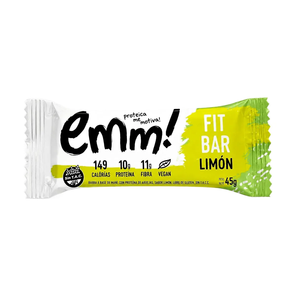 Emm - Barrita proteica sabor limon x 45 gr