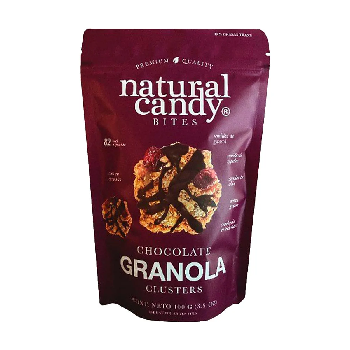 Natural Candy - Granola clusters chocolate x 100 gr