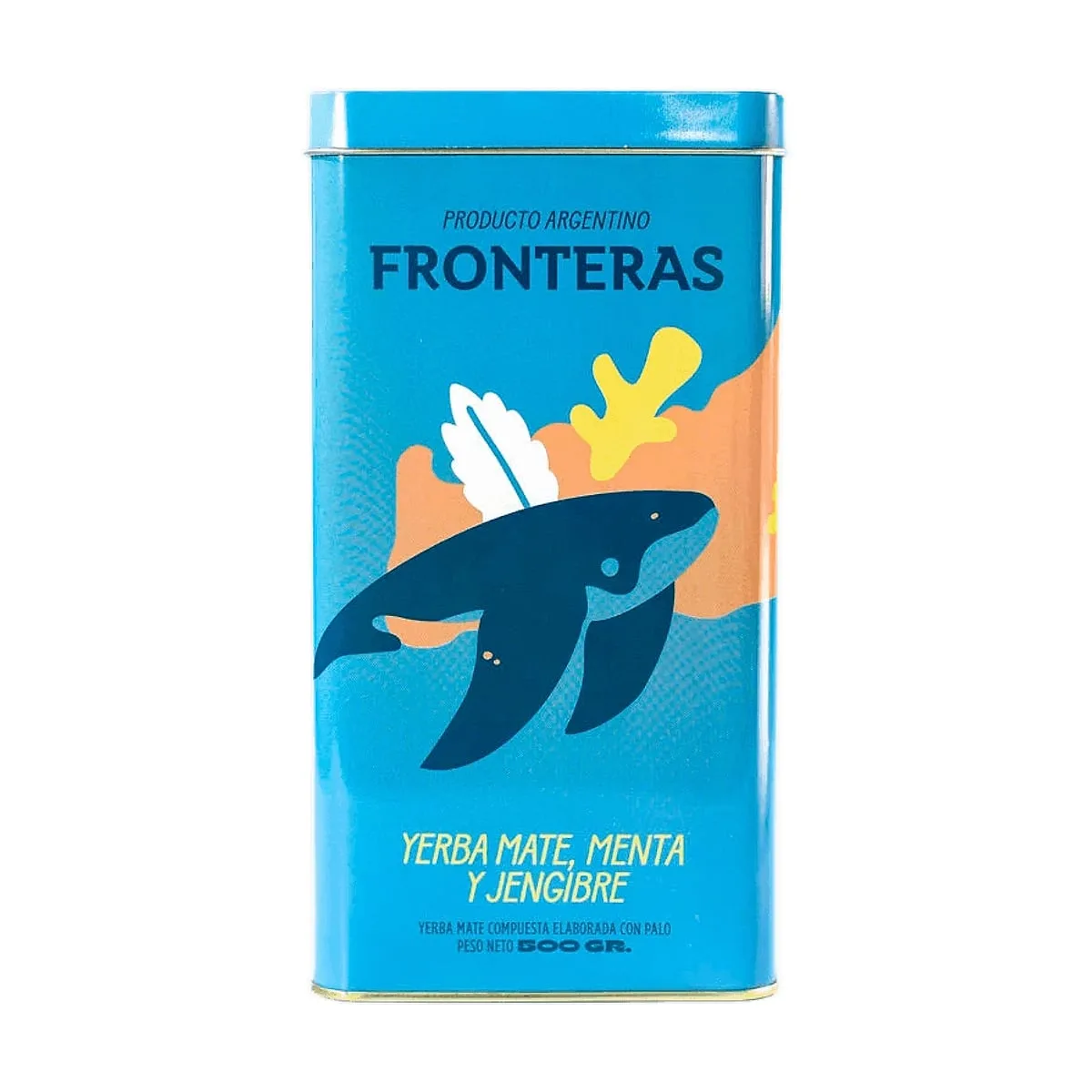 Fronteras - Yerba mate de menta y jengibre en lata x 500 gr