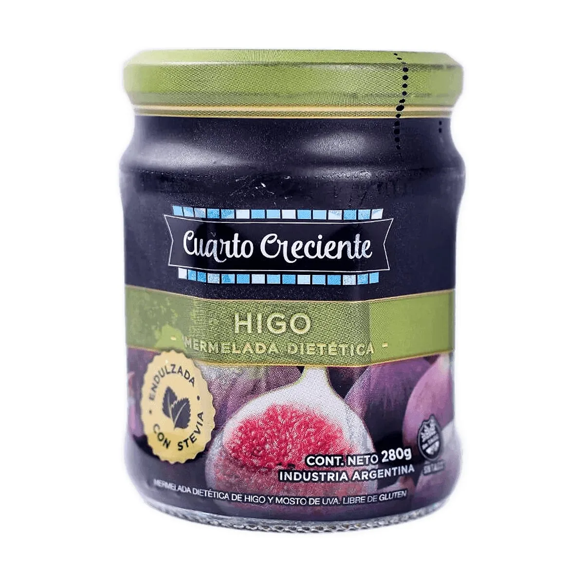 Cuarto Creciente - Mermelada con stevia sabor higo x 280 gr