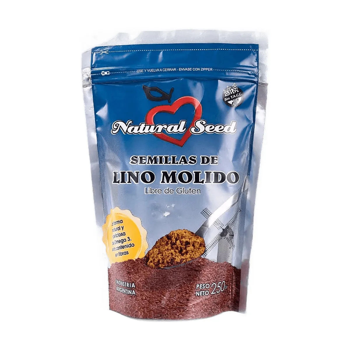 Natural Seed - Psyllium husk + lino molido x 200 gr