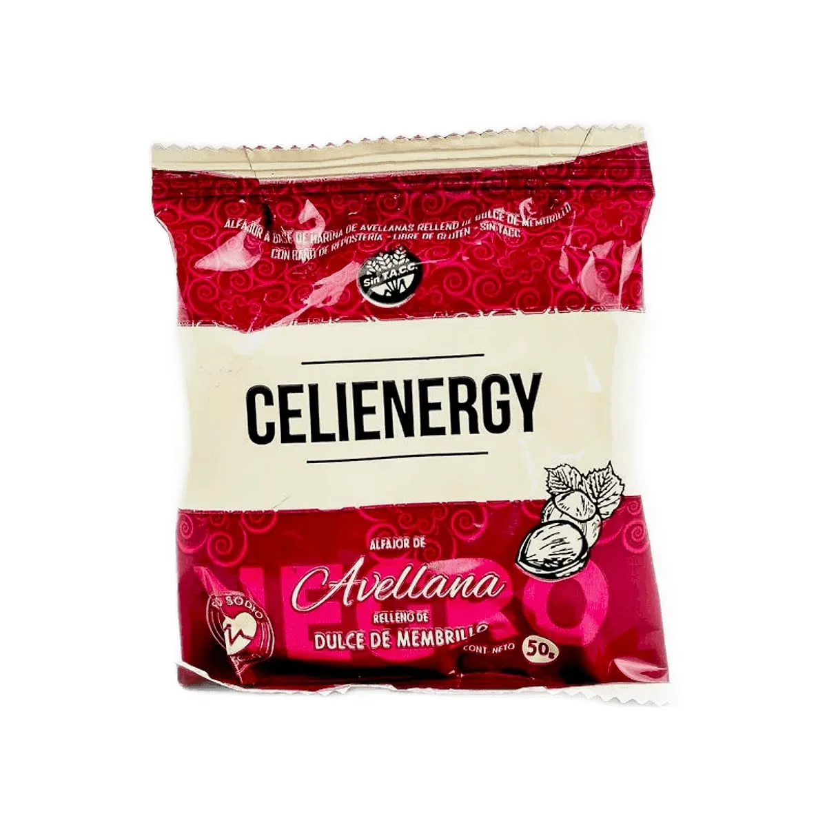 Celienergy - Alfajor de avellana negro x 50 gr