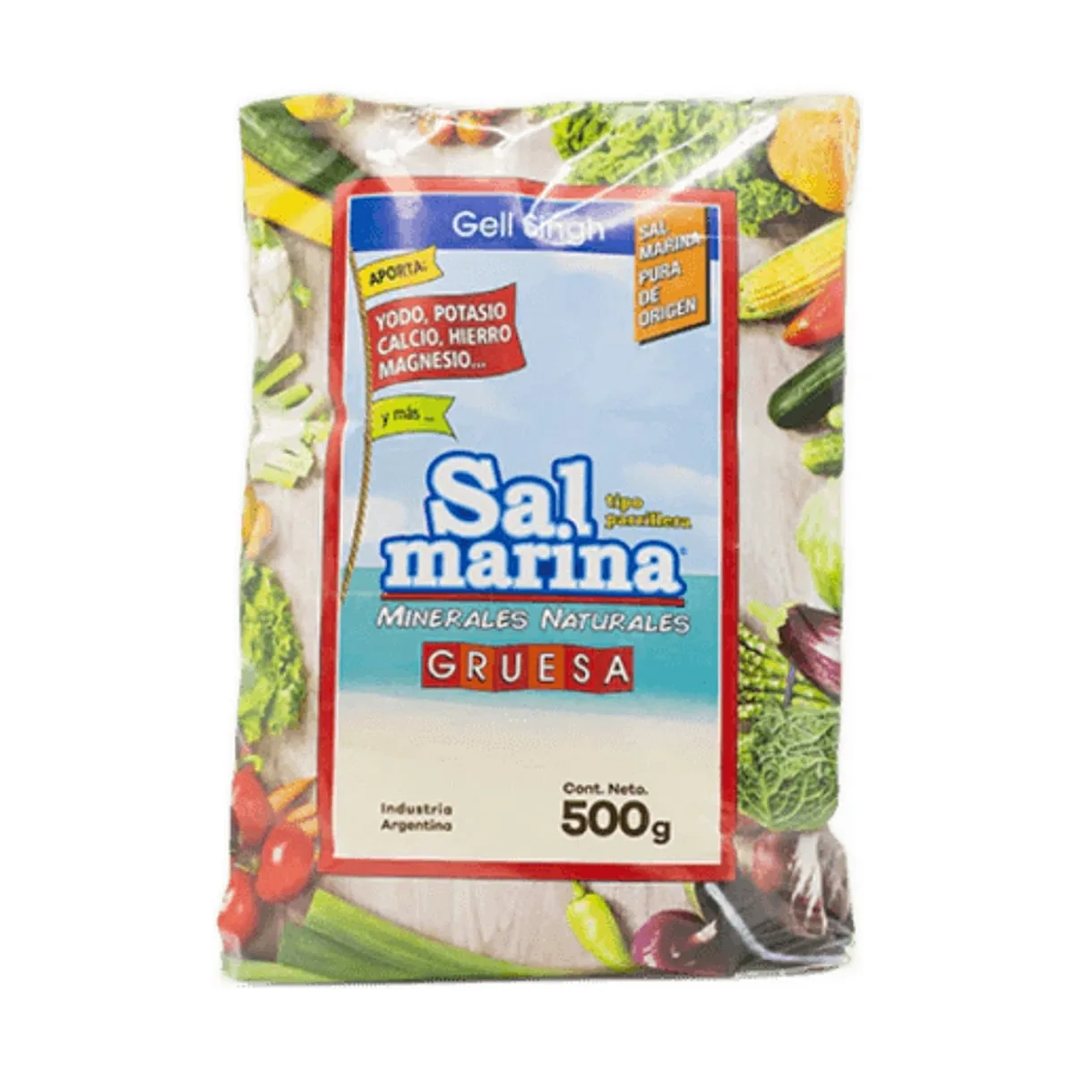 Gell Singh - Sal marina gruesa parrillera en paquete x 500 gr