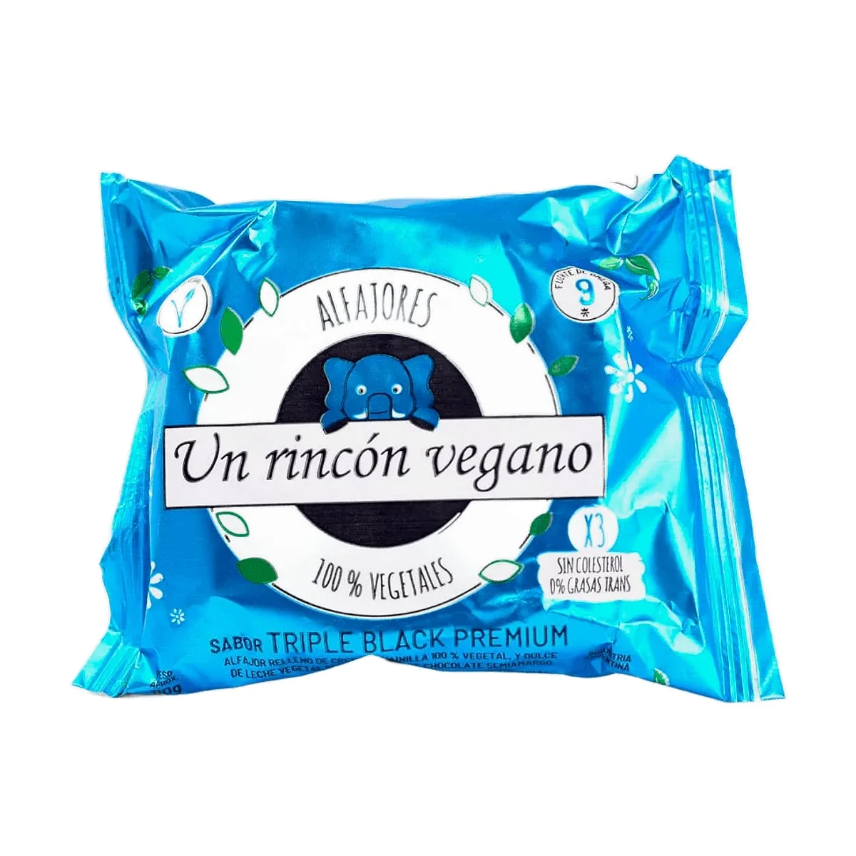 Un Rincon Vegano - Alfajor black c/chocolate x 80 gr