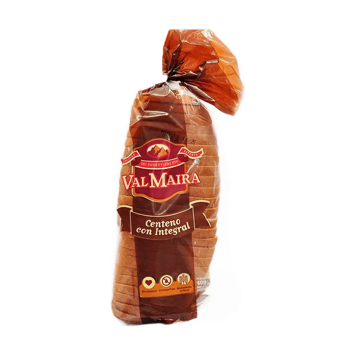 Valmaira - Pan de centeno con integral x 400 gr