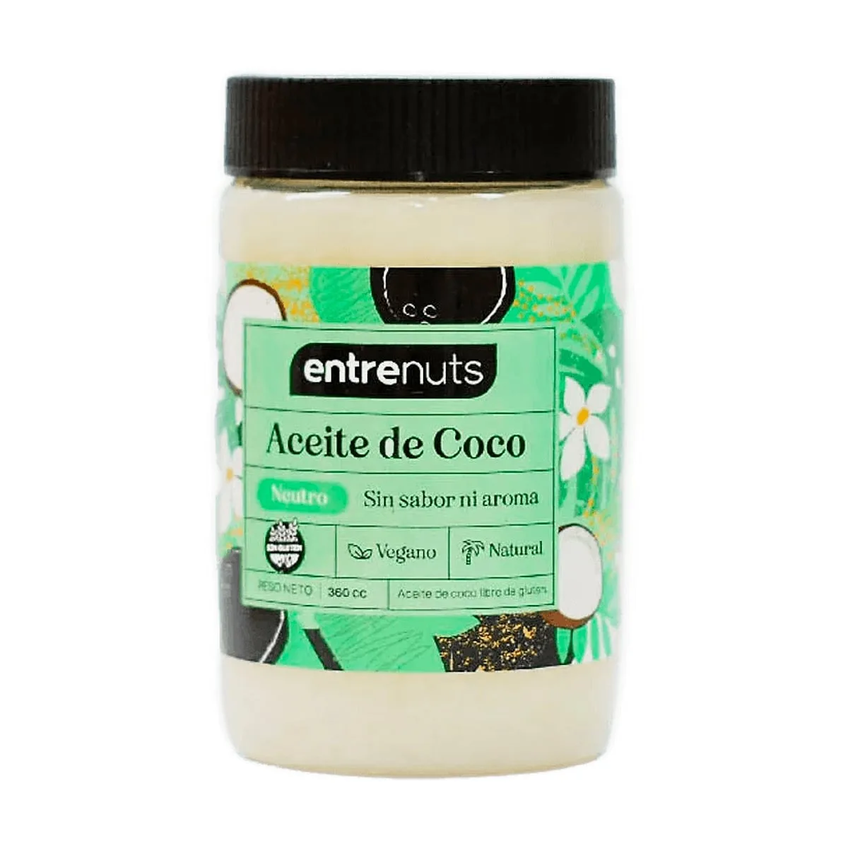 Entrenuts - Aceite de coco neutro x 360 gr