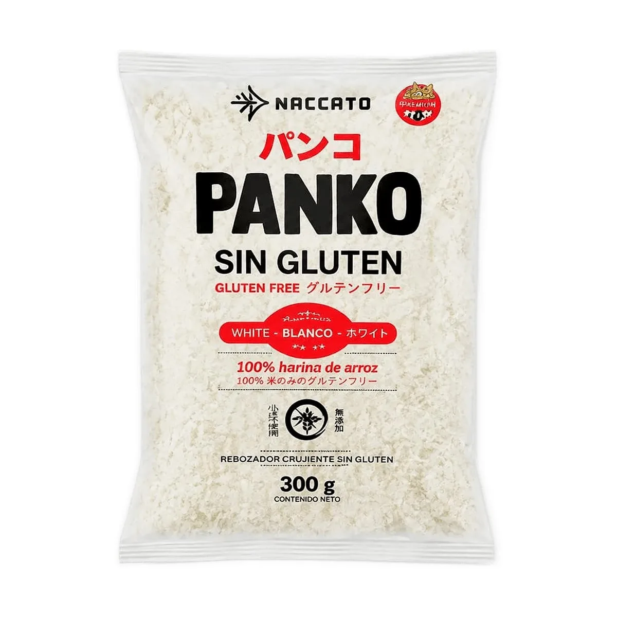 Naccato - Panko sin gluten blanco x 300 gr