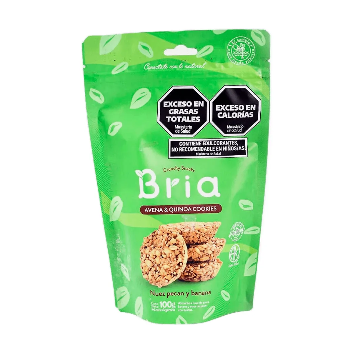 Bria - Avena y quinoa cookies de nuez pecan y banana x 100 gr