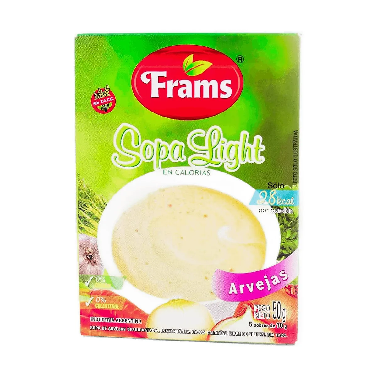 Frams - Sopa instantanea light sabor arvejas x 50 gr