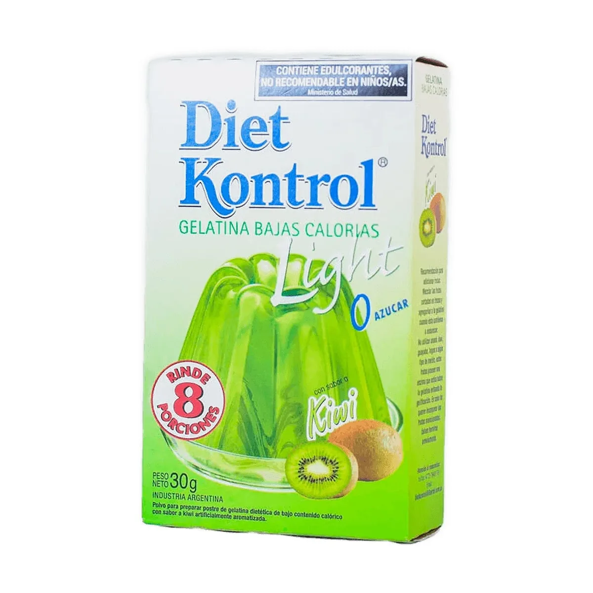 Diet Kontrol - Gelatina light sabor kiwi x 30 gr