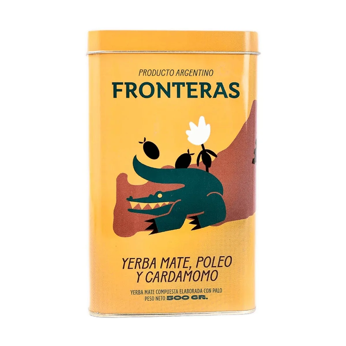 Fronteras - Yerba mate de poleo y cardamomo en lata x 500 gr