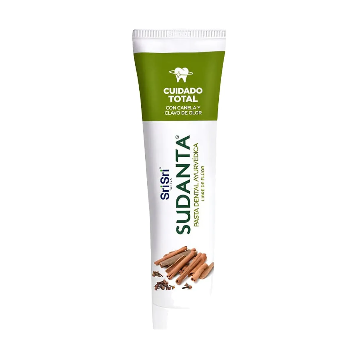 Sri Sri - Pasta dental libre de fluor con canela x 200 gr
