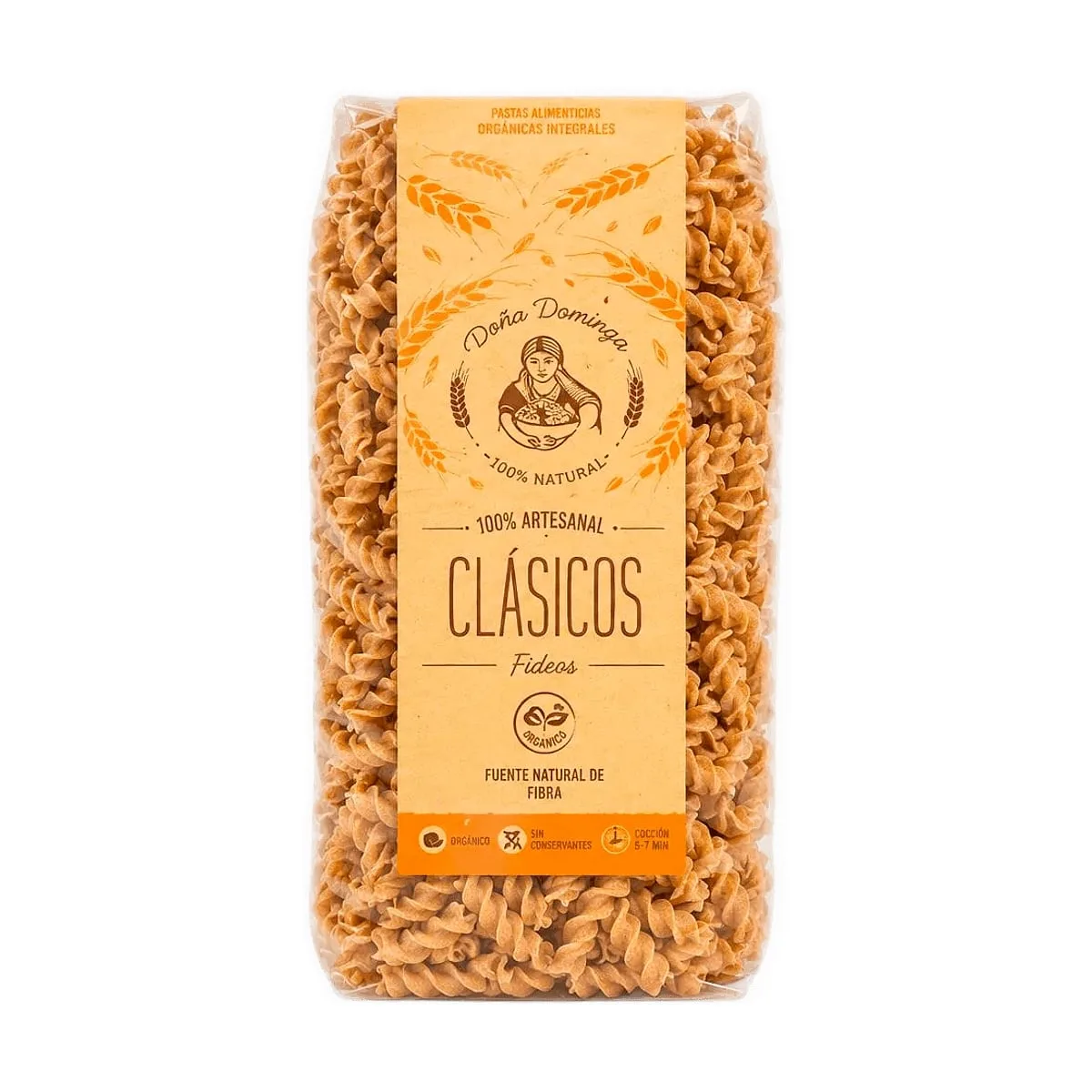 Doña Dominga - Fideos organicos de harina integral clasicos x 400 gr