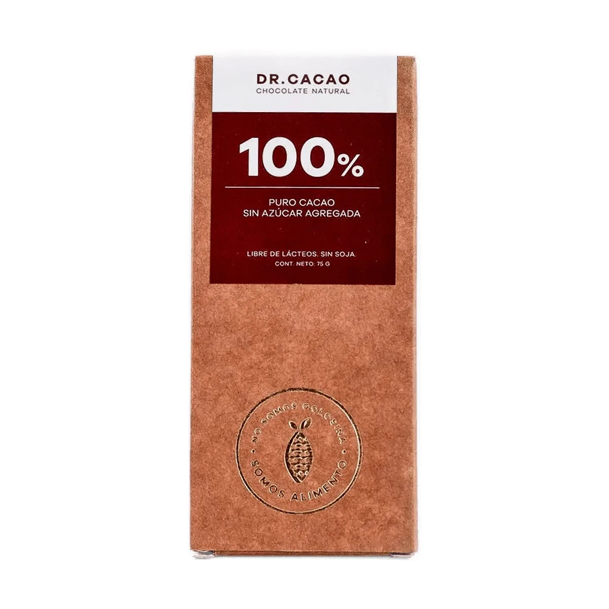 Dr Cacao - Chocolate al 100% de cacao sin azucar x 80 gr