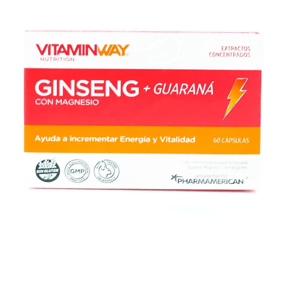 Vitamin Way - Ginseng + guarana x 60 cap