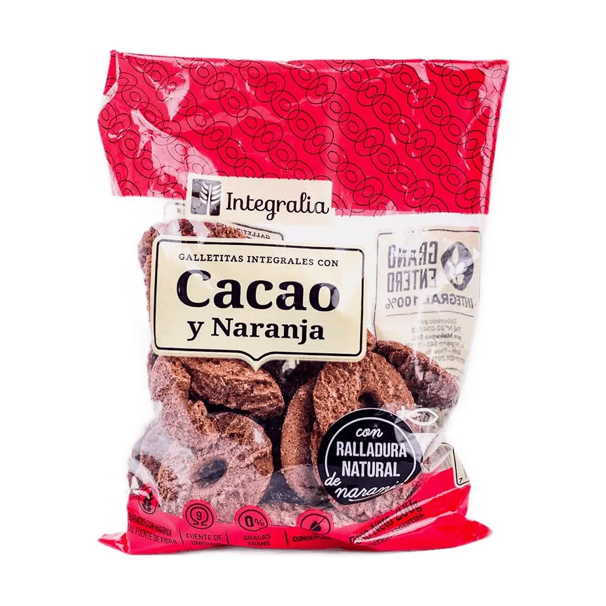 Integralia - Aritos de cacao con miel y naranja x 250 gr